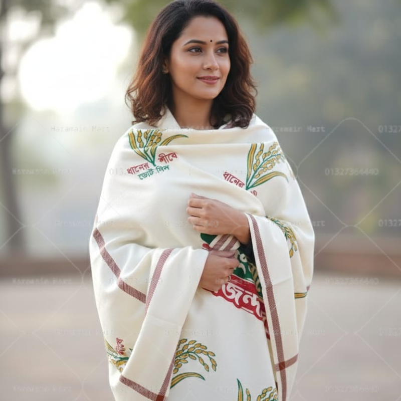 বি এন পি - ধানের শীষের সাদা শাল